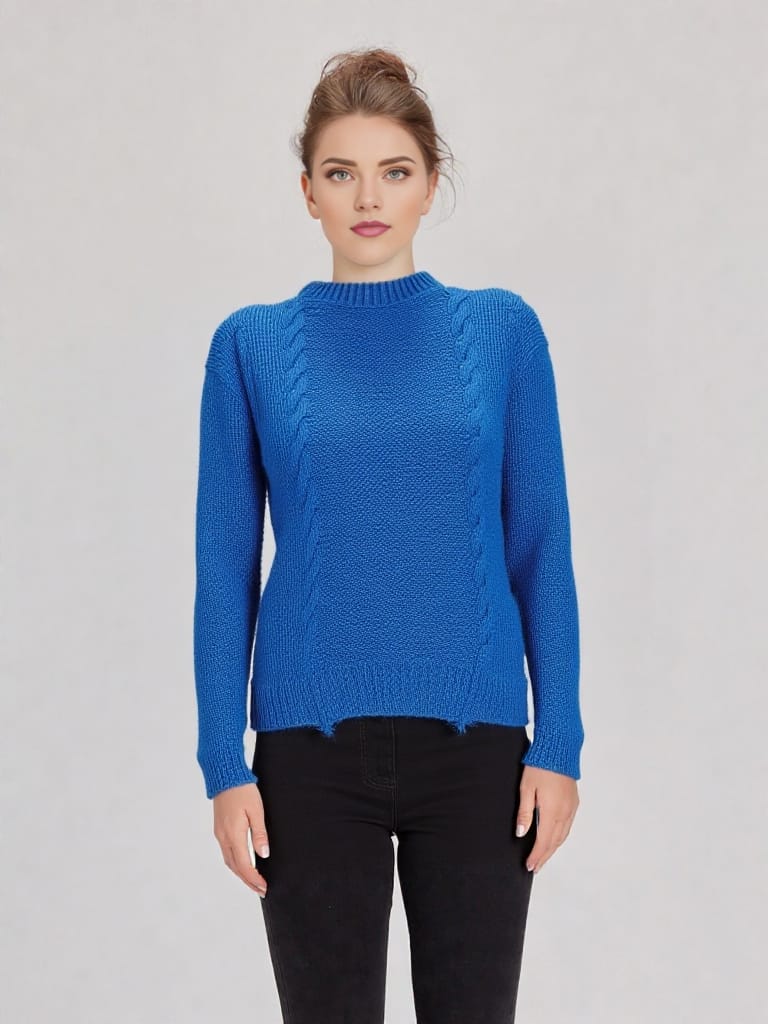 Maglione Lavorato a Mano con motivi norvegesi