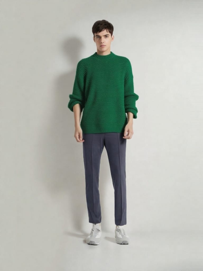 Maglione Verde Artigianale